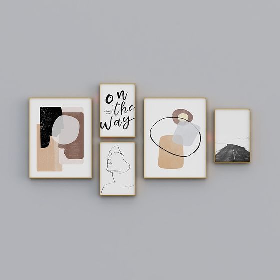 Cortesia Casa Completa con Pittura - Pittura Decorativa Moderna Soggiorno - Triplo Soggiorno - Combinazione Spazio dei Sogni B