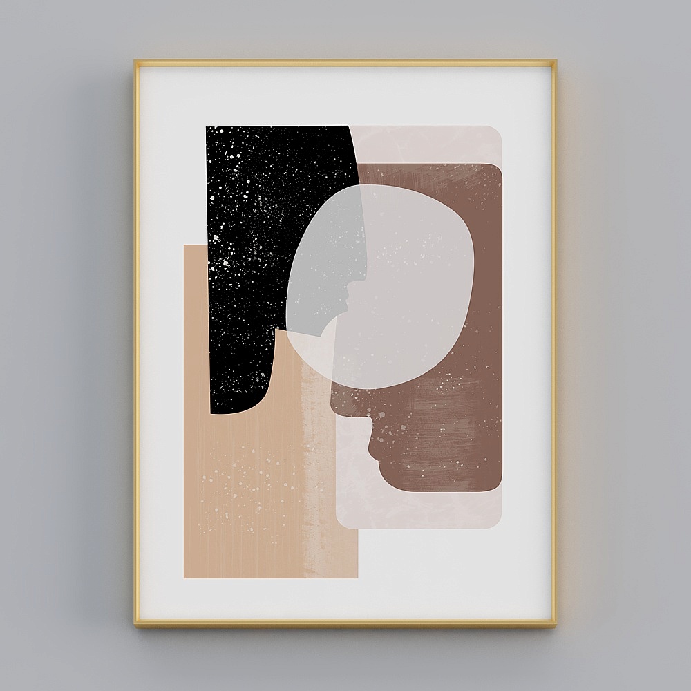 Courtesy full house with painting - modern living room decorative painting - living room triple - dream space D