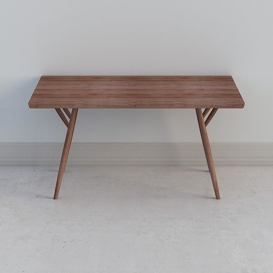 Mid-Century Console Table 3D model