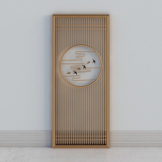 Cloud Bird Screen 3D model for Unique Spaces