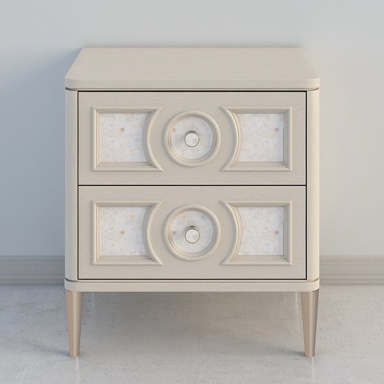 Elegant Bedside Table 3D model