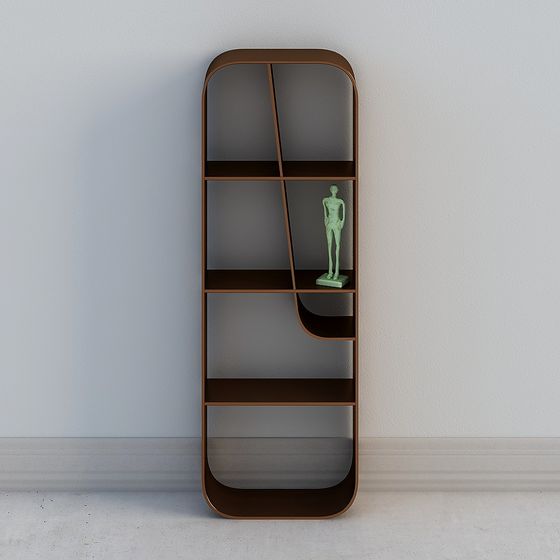 Elegant Modern Bookshelf 3D model