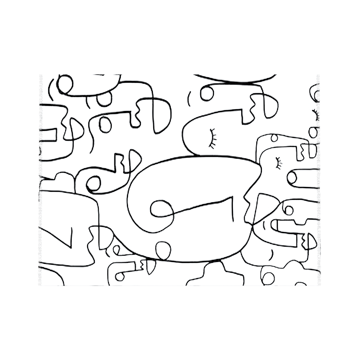 Modern Rugs White – Soft Fabric Low-Poly Design