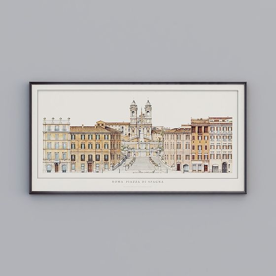 Piazza di Spagna 3D model