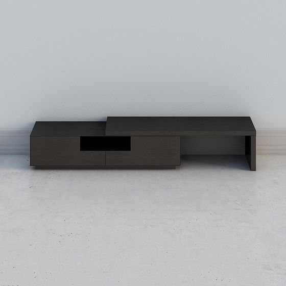 Modern Low-Poly TV Cabinet 3D model
