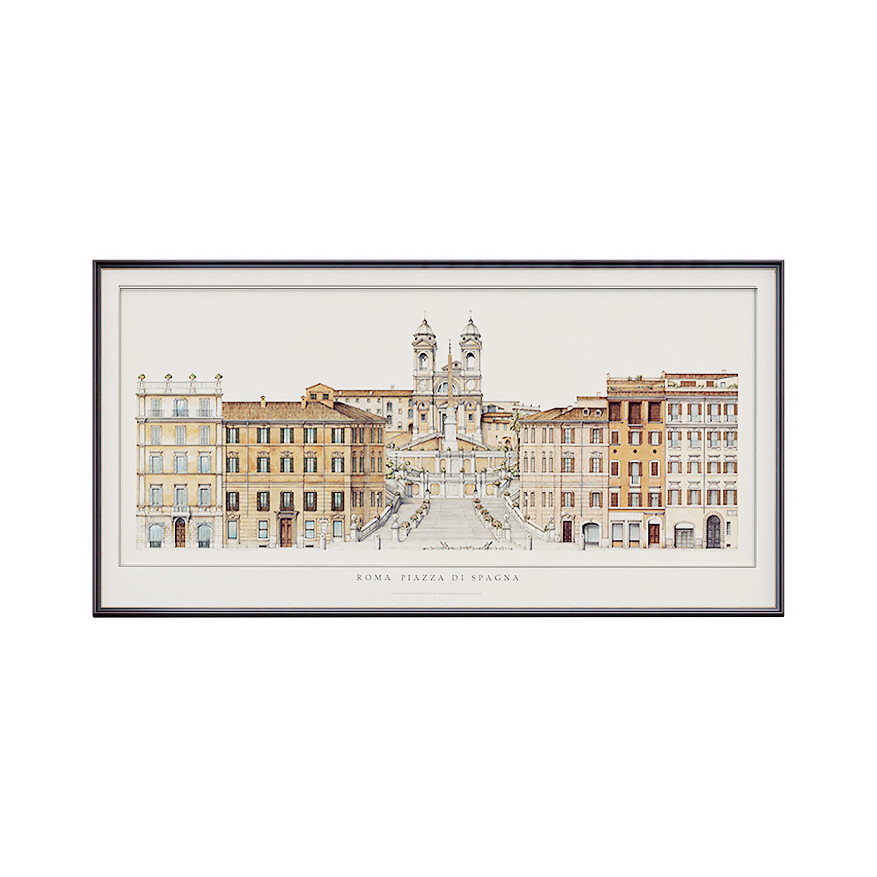 Piazza di Spagna 3D Model – Low-Poly Roman Landmark