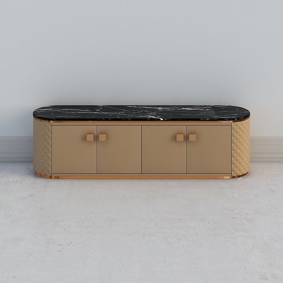 Elegant Modern TV Cabinet 3D model