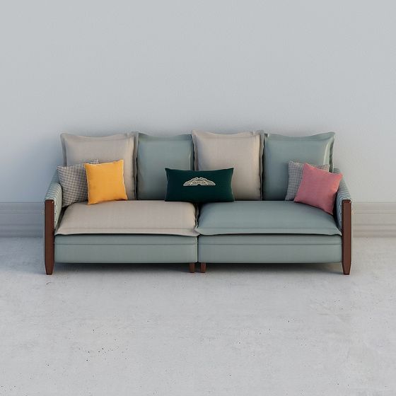 Urban Comfort 3D model Sofa for Modern Interiors