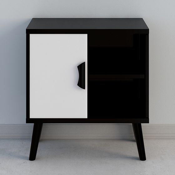Mid-Century Modern Side Cabinet 3D model for Creative Projects