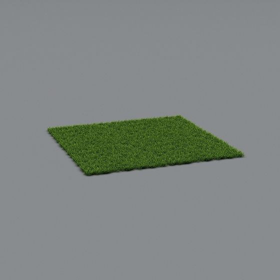 Vibrant Grass Carpet 3D model for Creative Projects