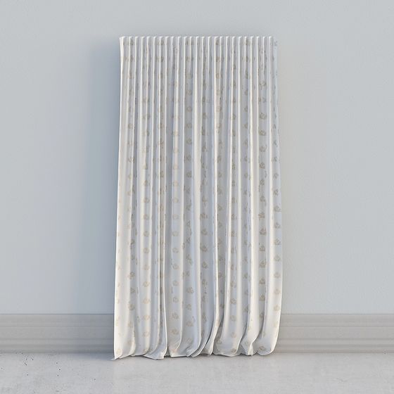 Stylish Low-Poly Curtain 3D model for Creative Projects