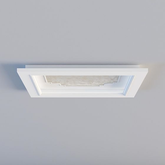 Elegant Ceiling Panel 3D model for Modern Interiors
