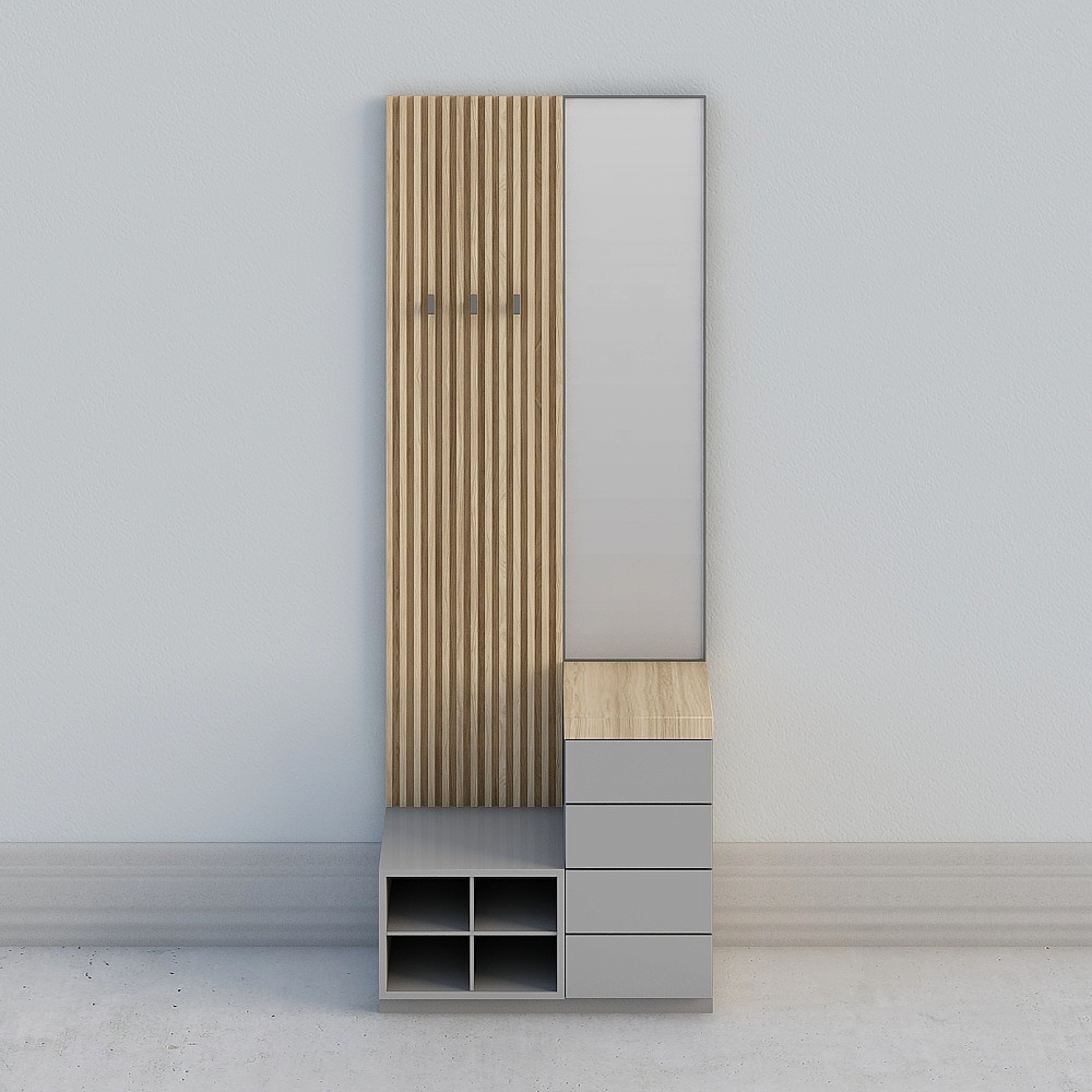 Entry seat cabinet