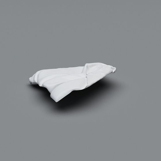 Stylish Origami Sofa 3D model for Modern Interiors