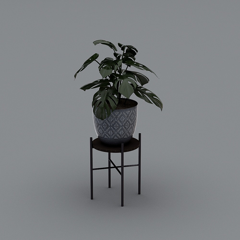 Bathroom combination-green plants and flowers-33