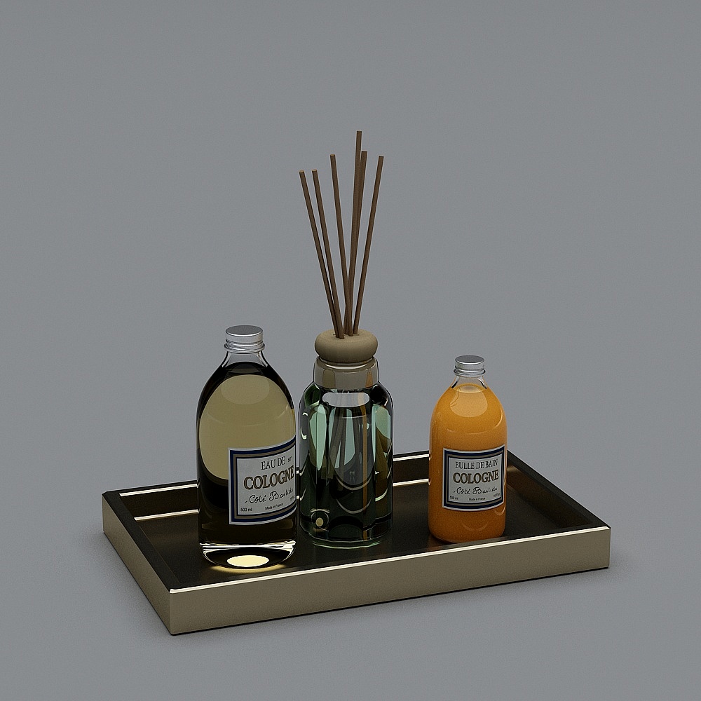 Aromatic Bottle Set 3D model