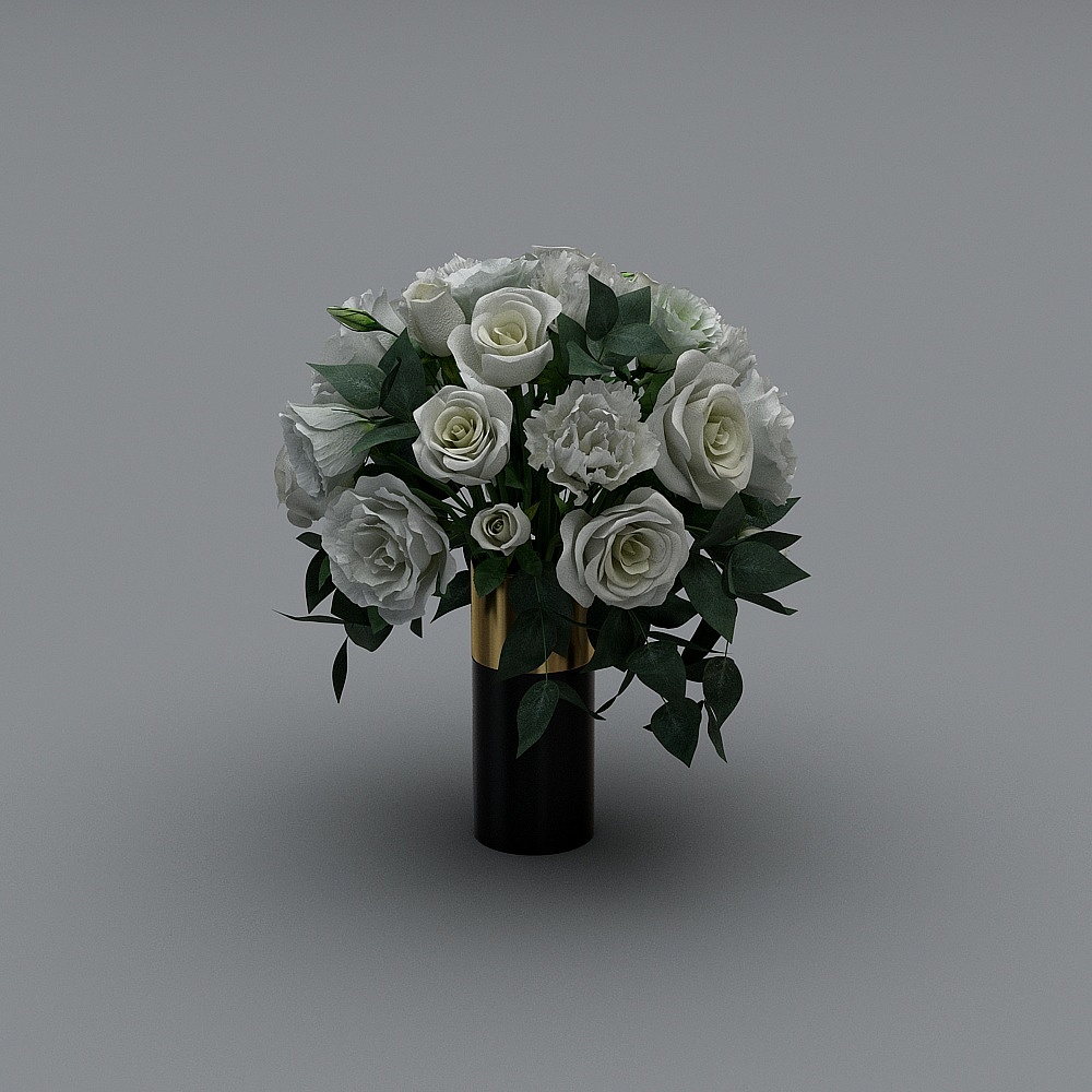 Salle de bain combinaison-plantes vertes et fleurs-8