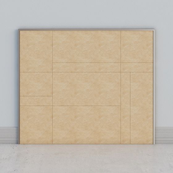Stylish Low-Polygon Wall Panel 3D model