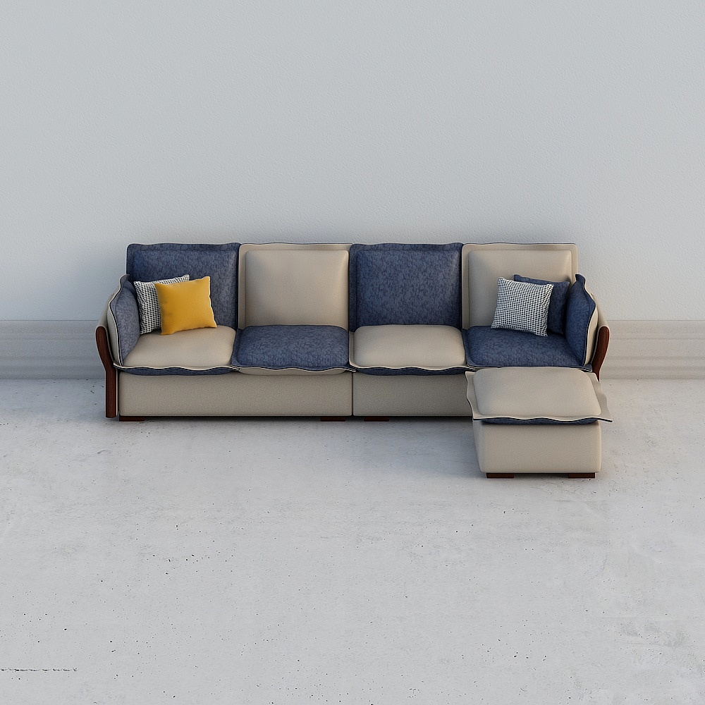 Urban Comfort Corner Sofa 3D model