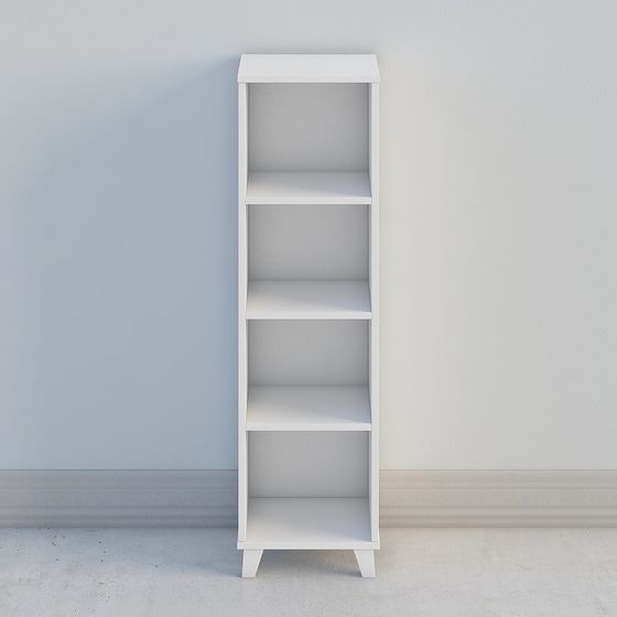 White Shelf Cabinet 3D Model