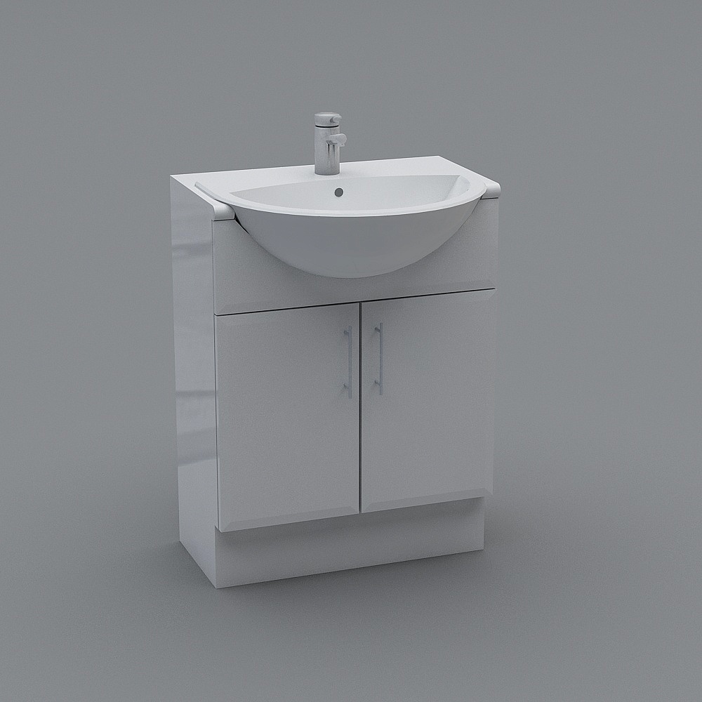 basin cabinet round.skp