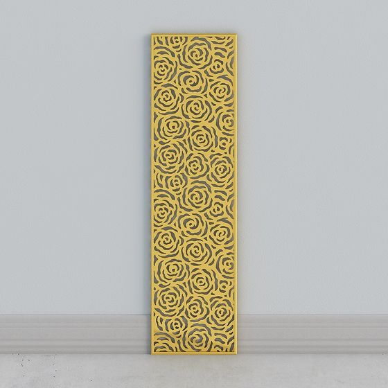 Low-Poly Roses Panel 3D model