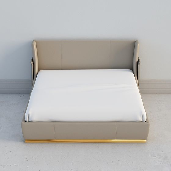 Elegant 3D Model Bed for Modern Interiors