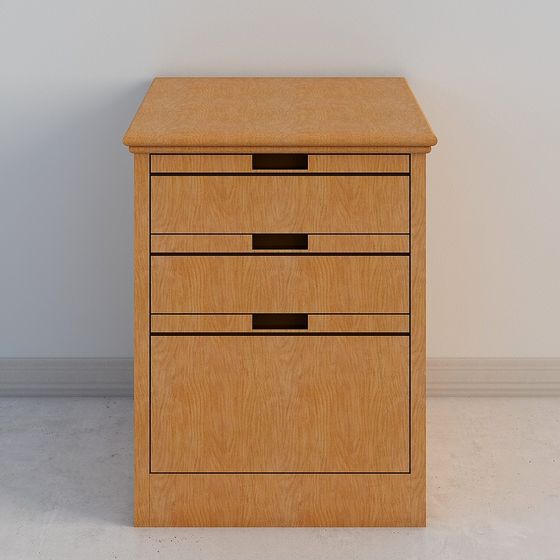 Modern Minimalist Nightstand 3D model