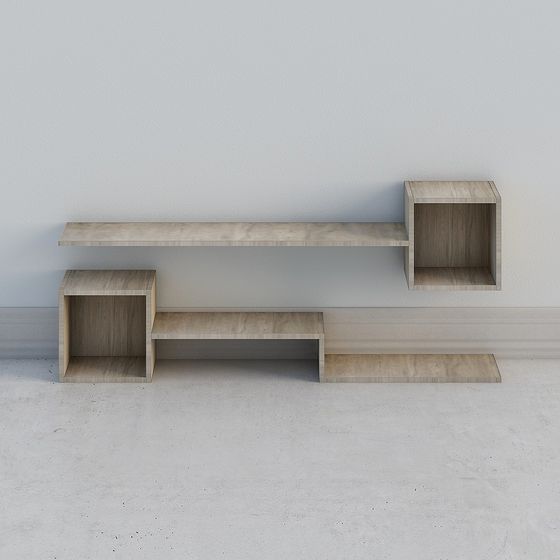 Urban Corner Bookshelf 3D model