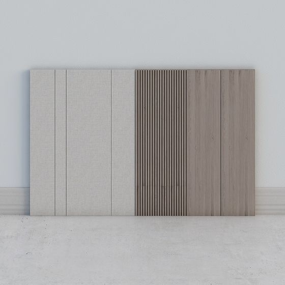 Divide and Conquer Low-Poly Wall Panel 3D model