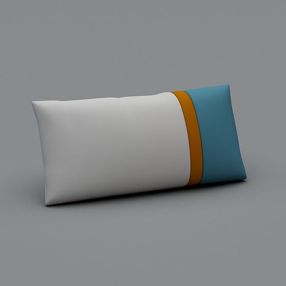 Stylish Low-Polygon Pillow 3D Model