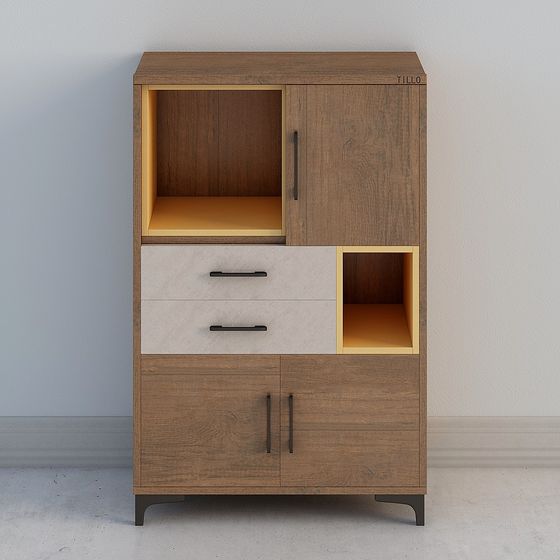 TILLO Storage Cabinet 3D model - Modern Minimalist Design