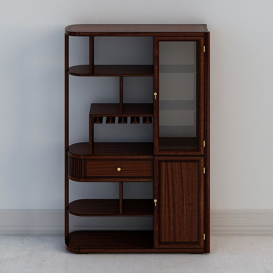 Vintage Style Bookshelf 3D model for Modern Spaces