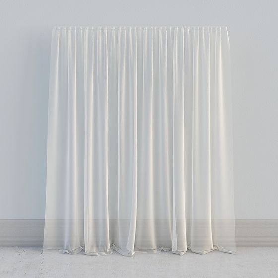 Delicate Curtains 3D model