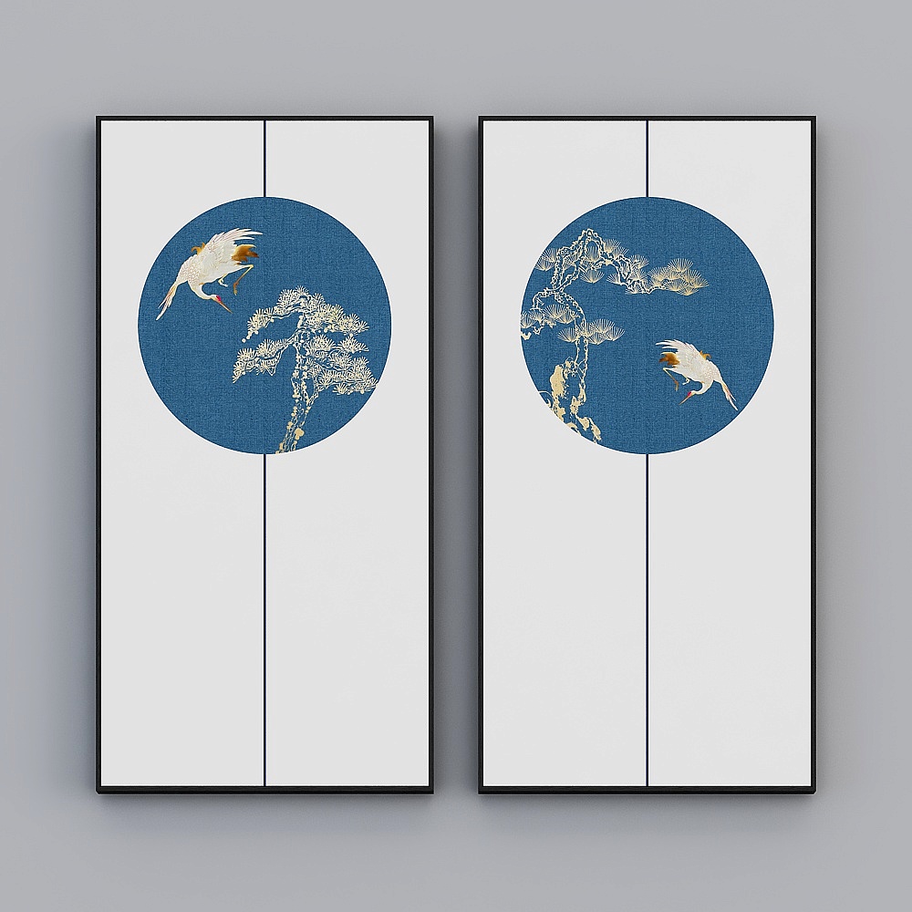 Courtesy full house with painting - modern Xuanguan decorative painting - Xuanguan two-in-pair - drunk Oriental A