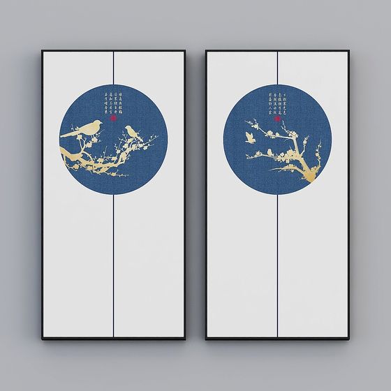 Elegant Low-Poly 3D Floral Scene Model