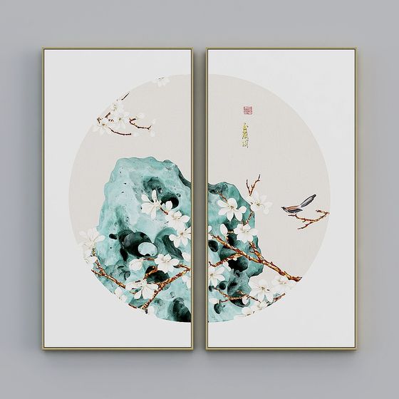 Serene Nature-Inspired 3D Model for Creative Projects