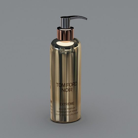 Elegant Low-Polygon Perfume Bottle 3D Model