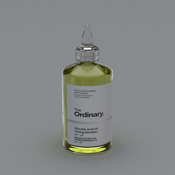 Realistic Glycolic Acid 7% Toning Solution 3D model