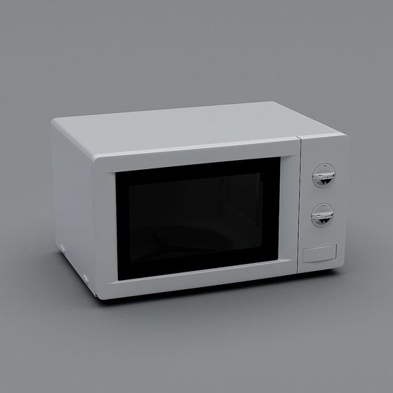 Modern Minimalist Microwave 3D Model