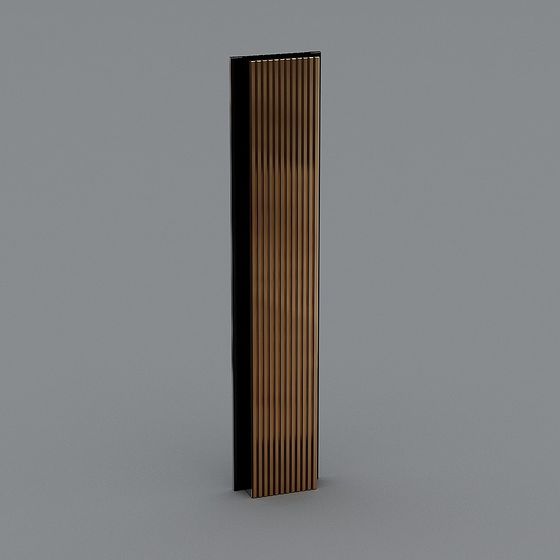Vertical Grating Column Low-Poly High-Detail 3D model