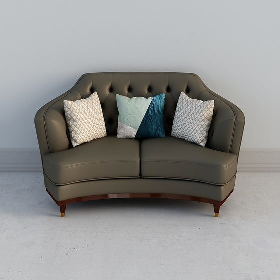 Chic 3D Sofa Model for Modern Interiors