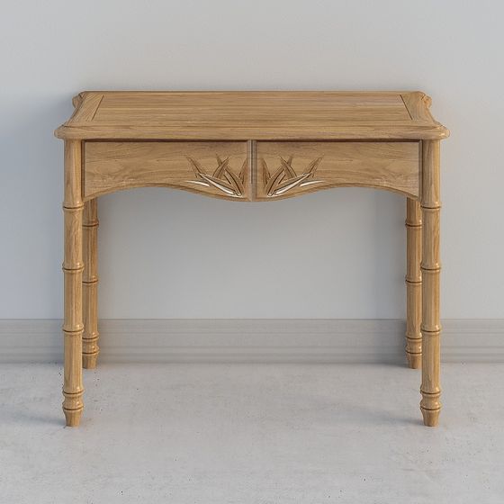 Charming Vintage Wooden Table 3D model for Creative Projects