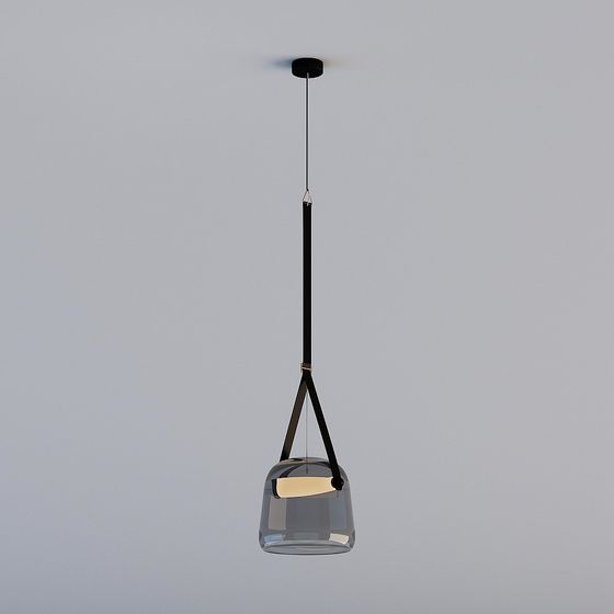 Elegant Low-Poly Chandelier 3D model