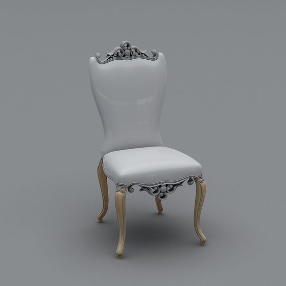 Stunning Low-Poly Chair 3D model Blending Classic and Modern