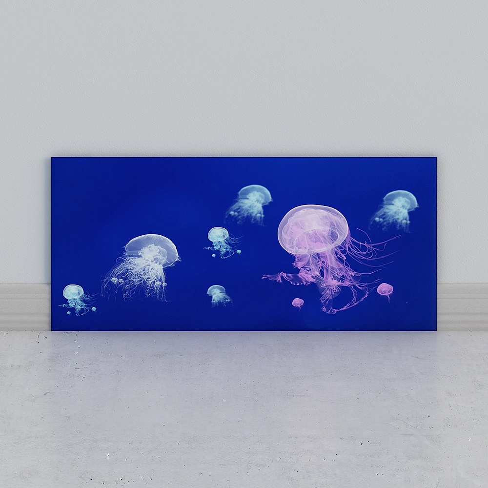 Mesmerizing Jellyfish 3D Model for Oceanic Designs