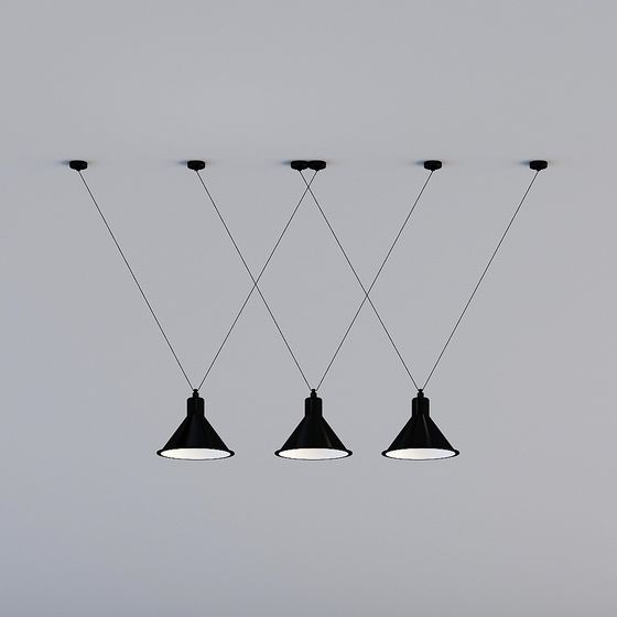 Stylish Pendant Light 3D model with Minimalist Design