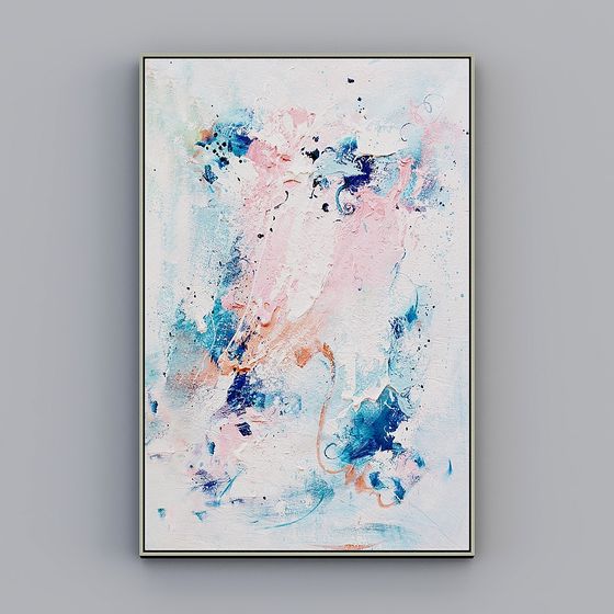 Abstract Art Frame 3D model for Creative Spaces