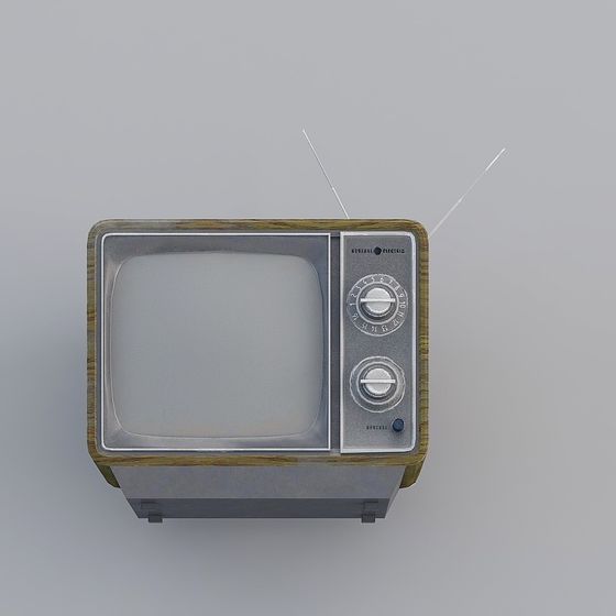 Vintage Television 3D model
