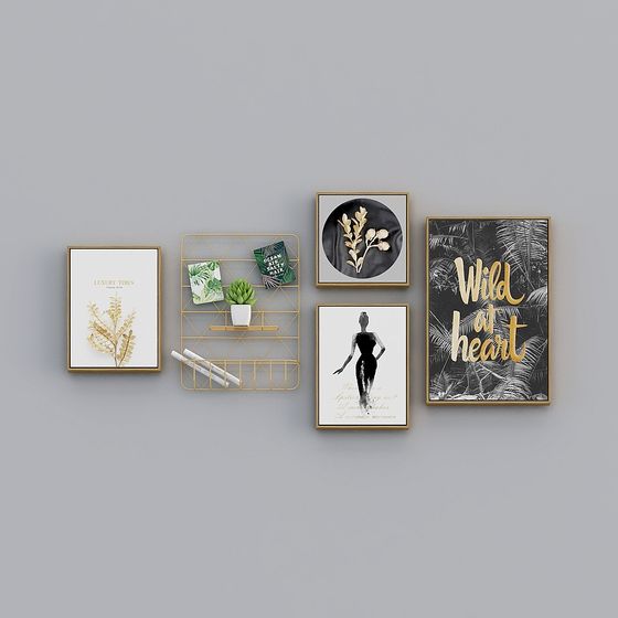 Wall Art Gallery 3D model - Low Poly High Detail